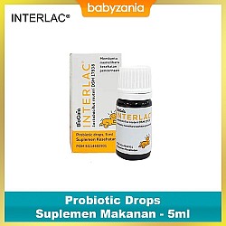 Interlac Probiotic Drops Suplemen Makanan - 5ml